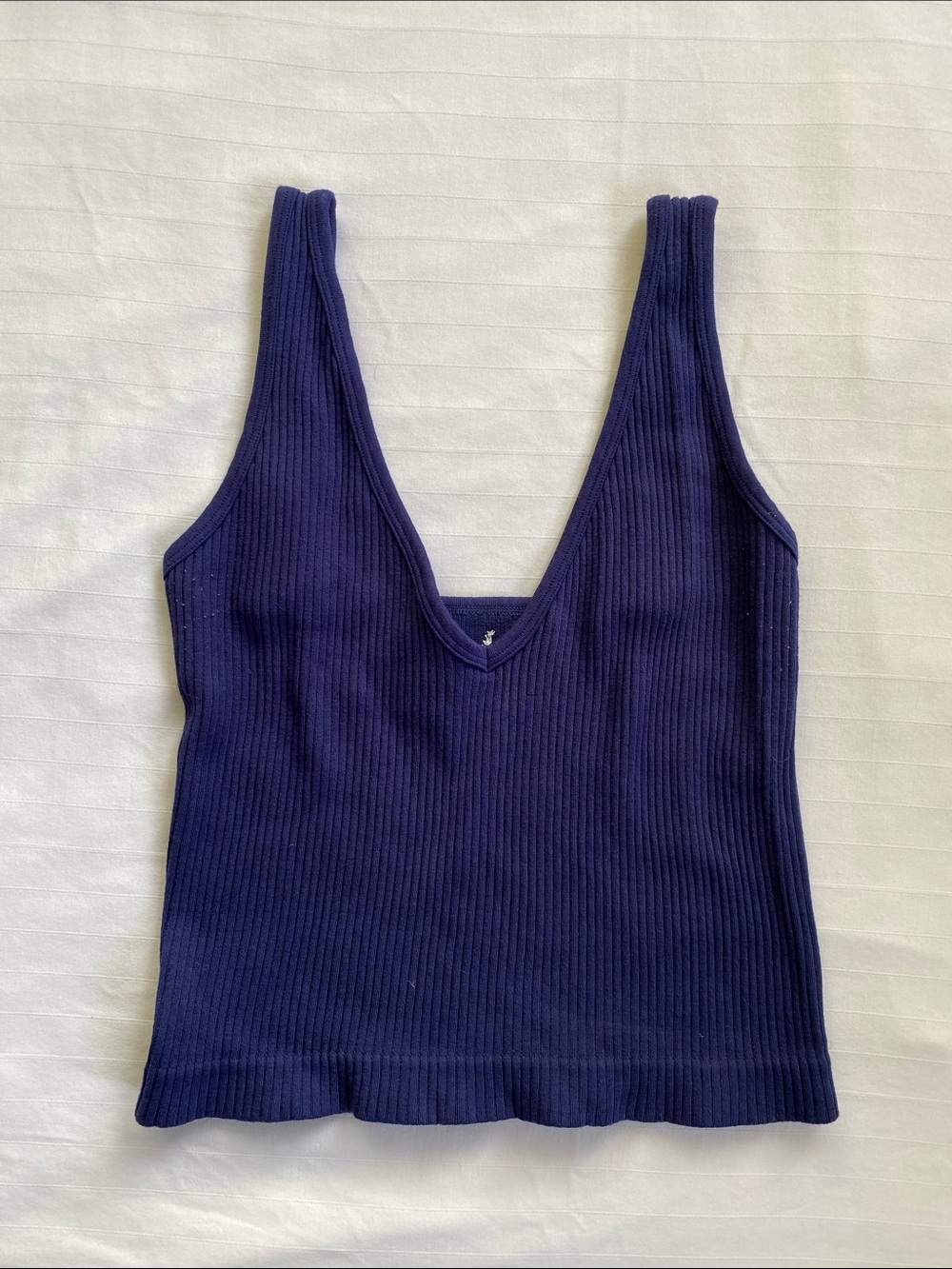 Intimately Free People V-Neck Tank Top in Deep Navy